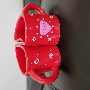 Valentine's Heart-Halves Mug 2 Pieces Set